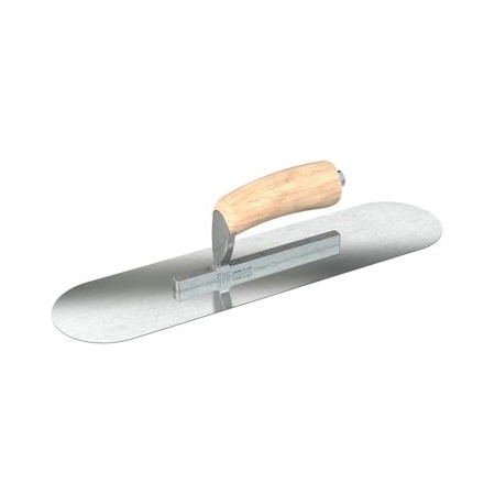 Bon Tool Razor Stainless Steel Pool Trowel - 18" x 4-1/2" with Camel Back Wood Handle 66-282